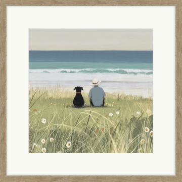 Picture of Man & His Dog  - PF11