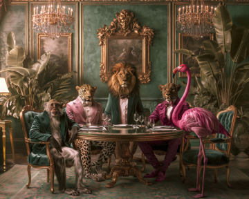 Picture of Grand Safari Supper - CANVAS